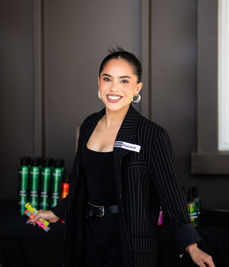 Brand ambassador at a product event