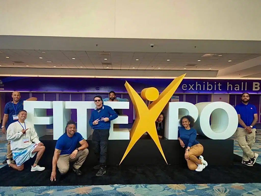 Event staff team at a convention